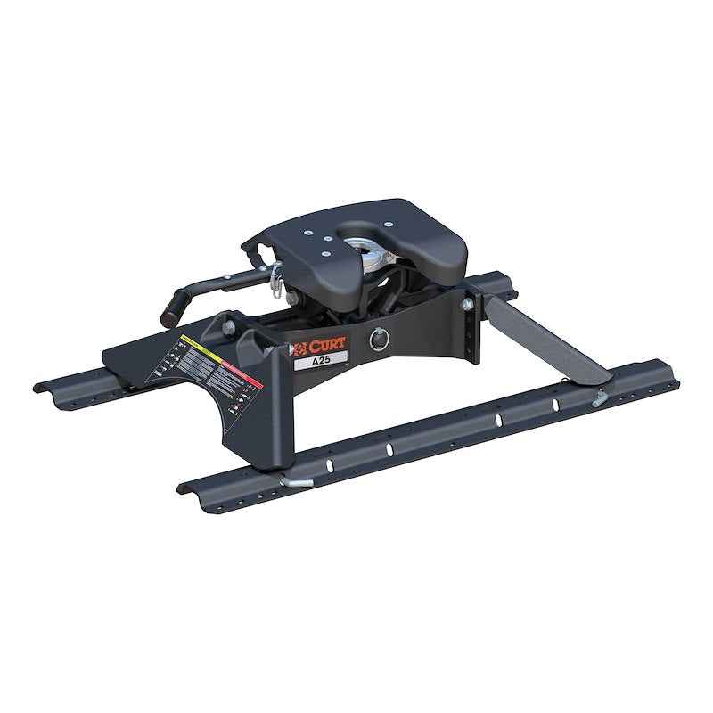 CURT 16181 A25 25K Fifth Wheel Hitch with Legs & Base Rails
