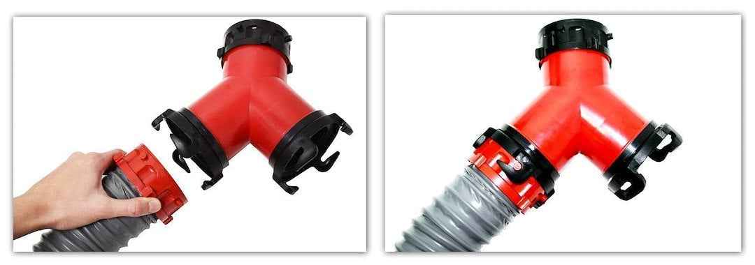 Valterra F02-2030 Rotating Bayonet Sewer Hose Wye Connector