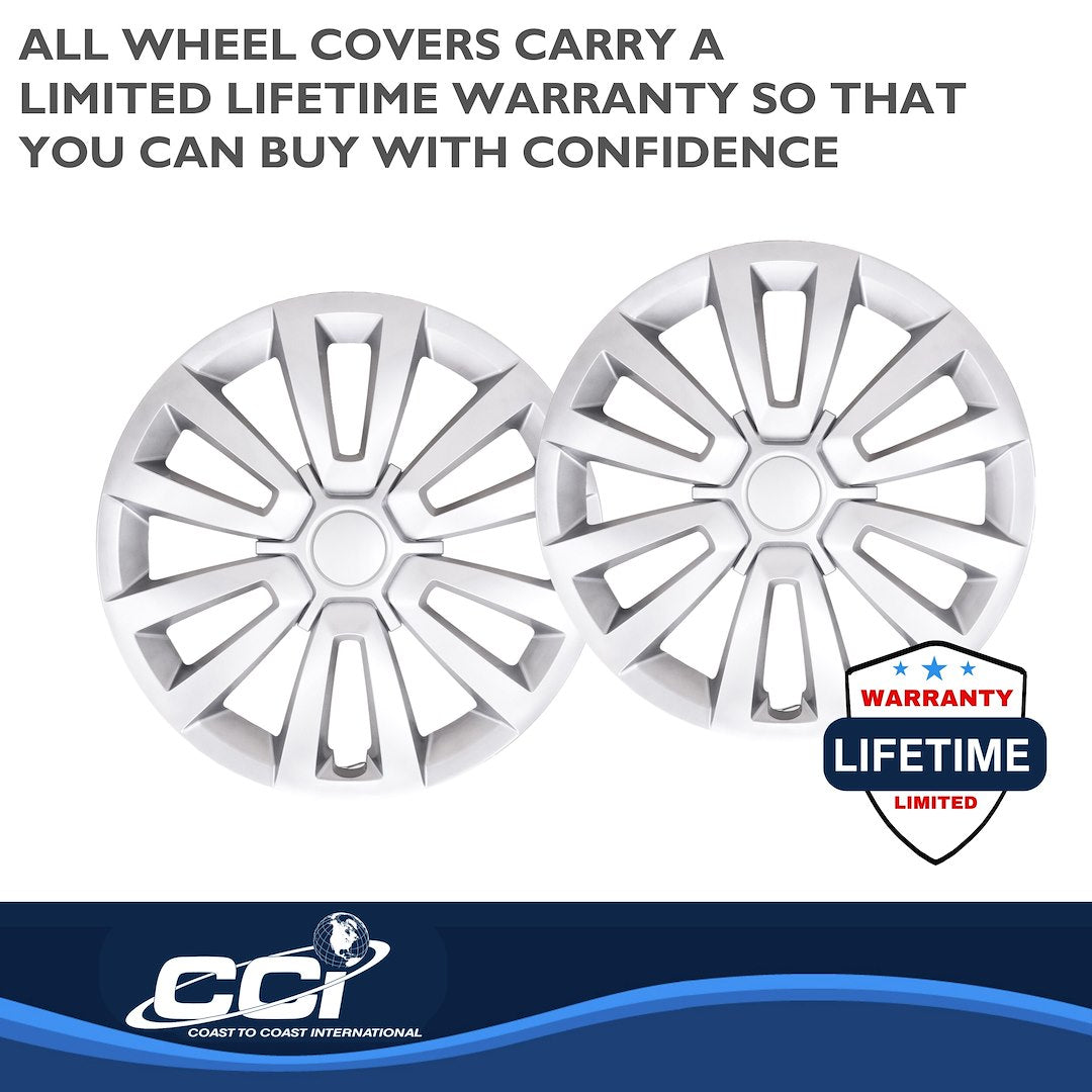 Coast To Coast 55516S Silver Beetle Wheel Covers, 16-Inch - image 4