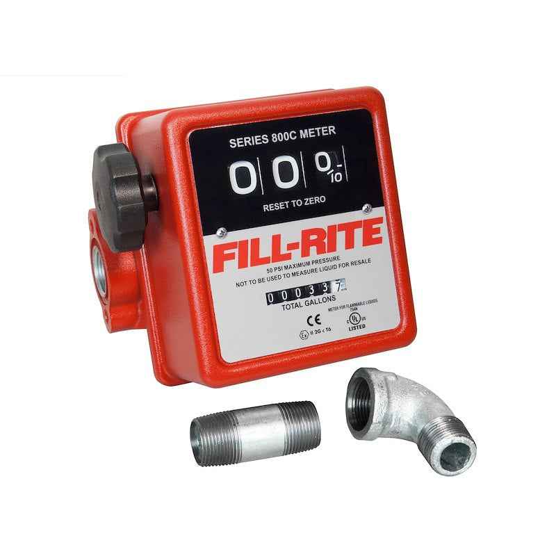 Fill-Rite 807CMK Mechanical Flow Meter - 5 To 20 GPM