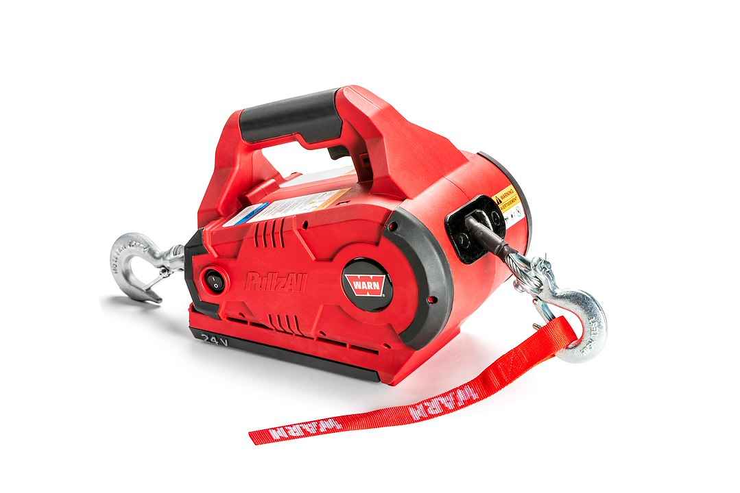 Warn 885005 24V Portable Pull/Lift Tool - 1000 lb, Steel Line