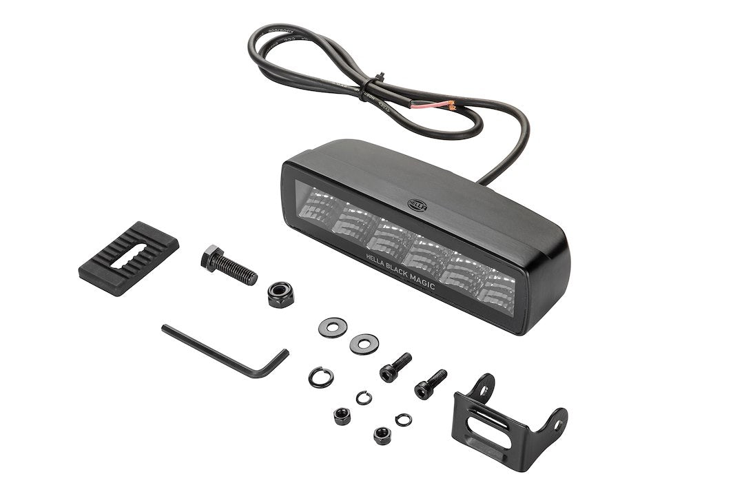 Hella 358176201 Black Magic 6-1/4-Inch LED Flood Light Bar
