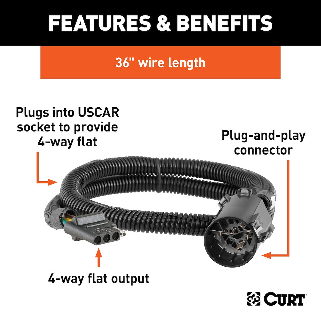 Curt 55515 Trailer Wiring Connector - image 2