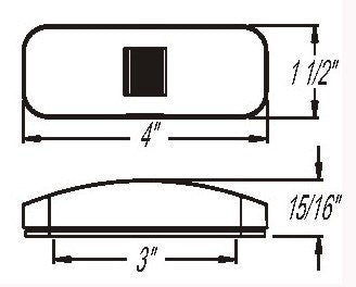 Optronics Mc44 Series Not Applicable Incandescent Clearance (Mc44as)