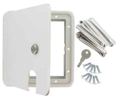 Valterra A10-2151VP RV Electrical Cord Hatch - 8-1/2 in x 8 in