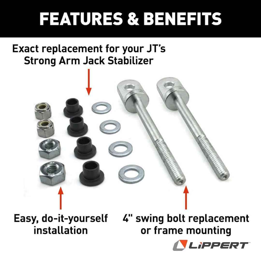 Lippert 314596 JT’s Strong Arm Stabilizer Swing-Bolt Kit