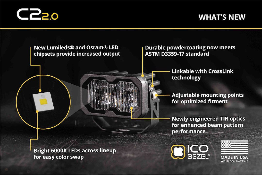 Diode Dynamics DD8094P C2 2.0 Sport Yellow LED Pair