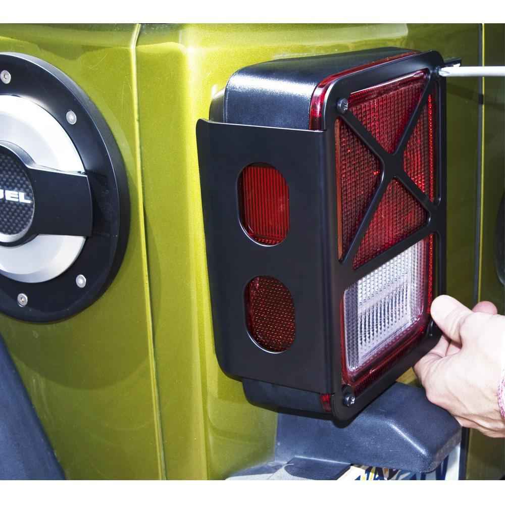 DV8 Offroad JP190007BK Tail Light Guard for Jeep Wrangler JK 2007–2018