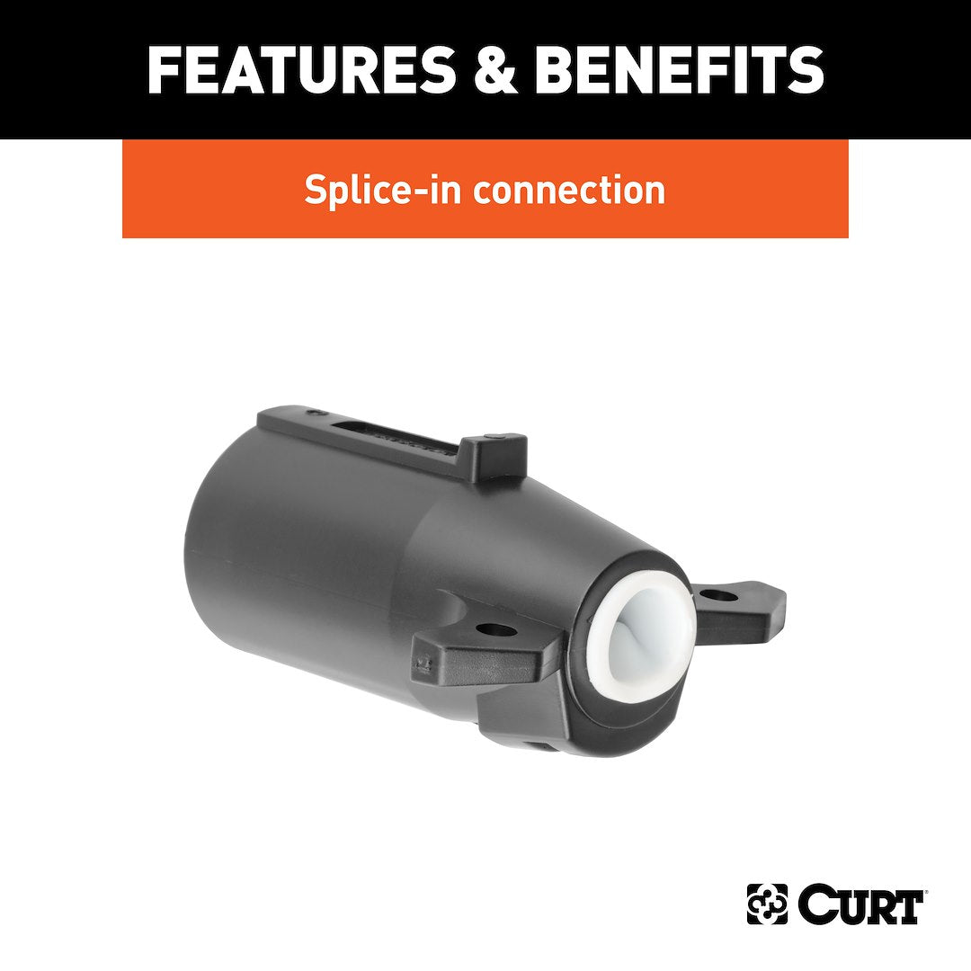 CURT Semi-universal 7 Blade Trailer Wiring Connector (58141)