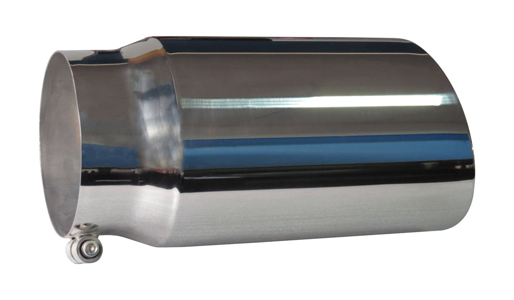 SpeedFX 502s Round Stainless Exhaust Tip, 12 Inches