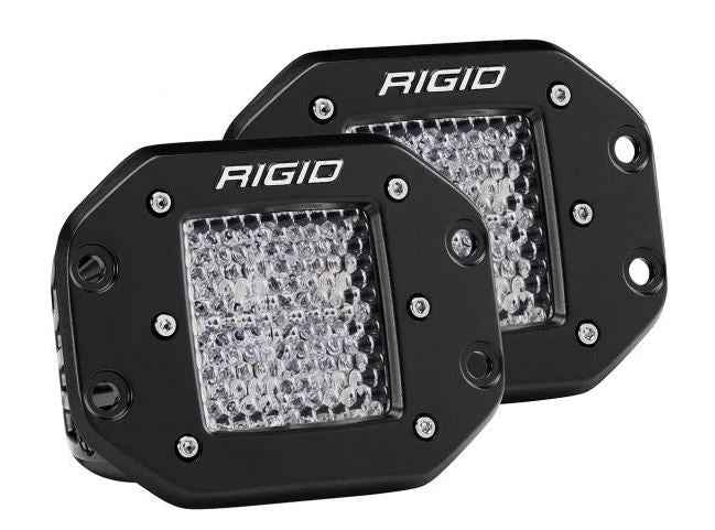 Rigid Lighting 212513 Wide Flood LED Light Pair - Flush Mount