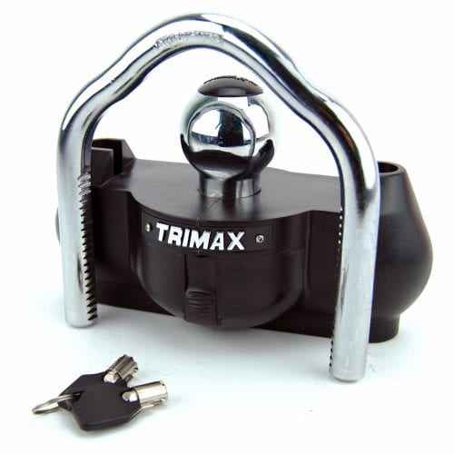 Trimax Locks UMAX100 Ball-and-Clamp Trailer Coupler Lock - Black