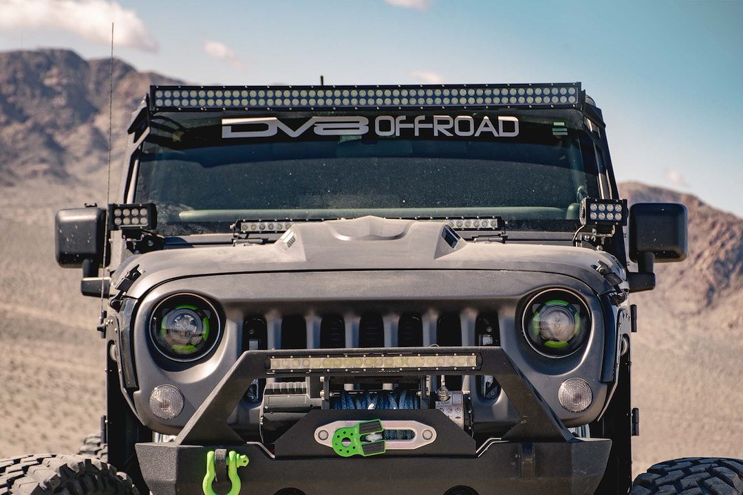 DV8 Offroad HDMB07-02 Black Vented Heat-Dispersion Hood