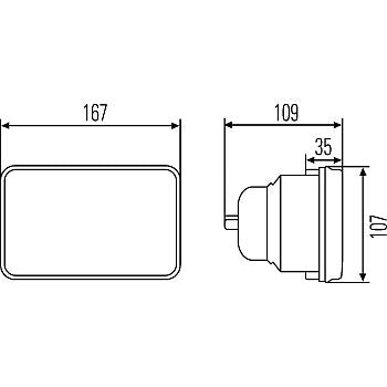 Hella 003177871 H1 165 mm Off-Road Headlight Conversion Kit