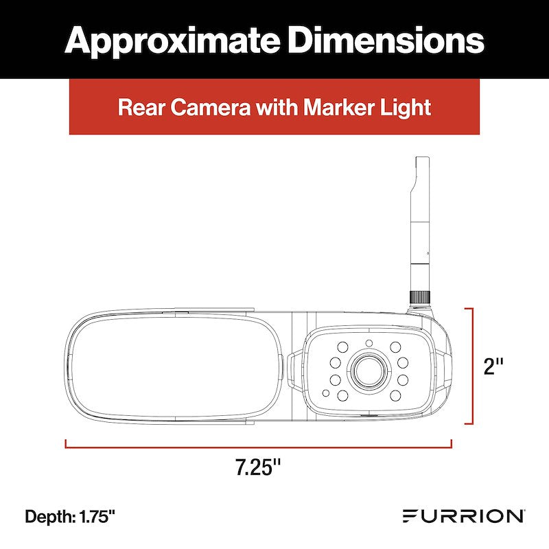 Furrion 2021124366 Vision S+ Sistema de cámara para RV de 7 pulgadas