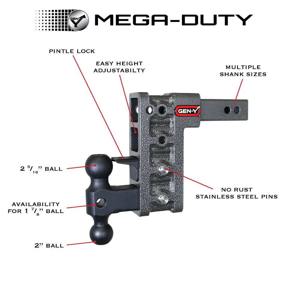 Gen-Y Hitch Gh-323 Trailer Hitch Ball Mount - image 2