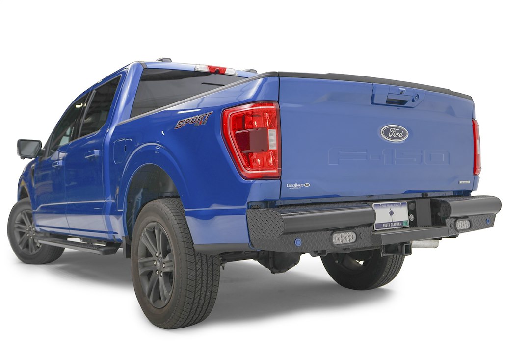 Fab Fours FF21-T5050-1 Black Steel Rear Bumper