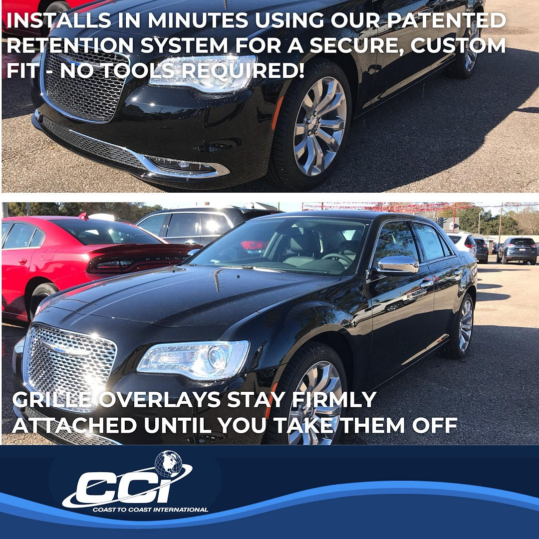 Coast To Coast GI140 Chrome Chrysler 300 Grille Overlay - image 4