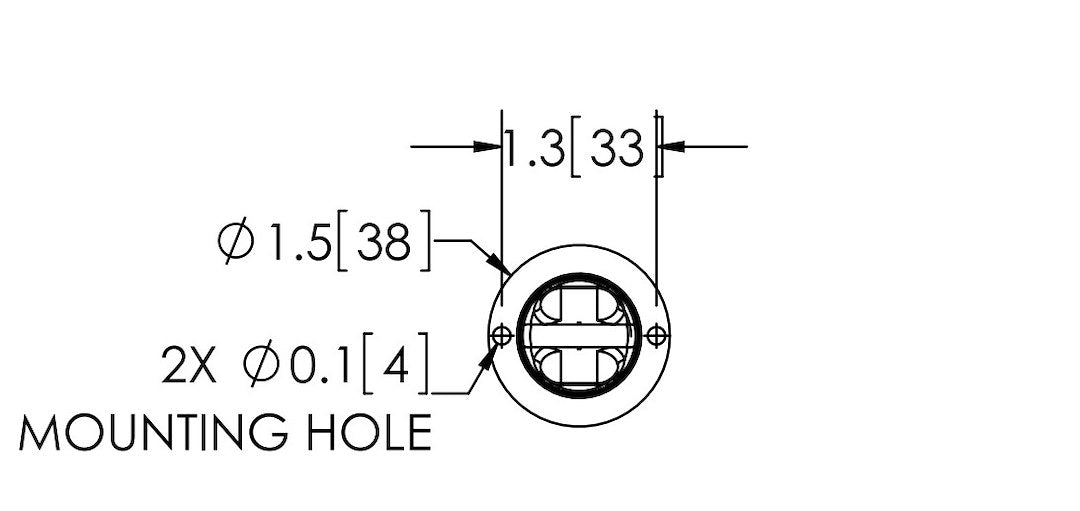 ECCO 9011A Hide-A-LED Concealed Warning Light