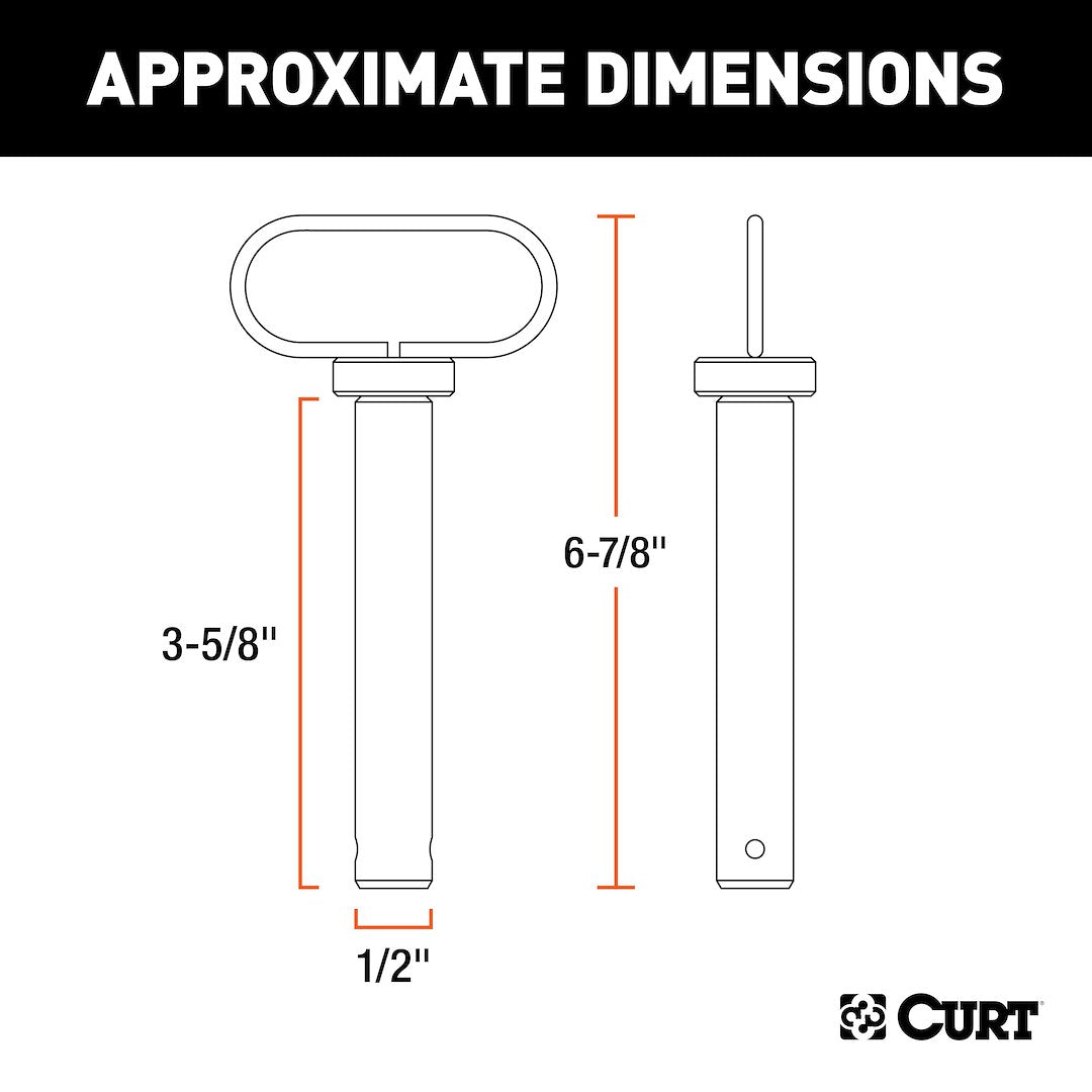 CURT Single Fully Universal 2 Inch/ 2-1/2 Inch Receiver Hitch (45805)