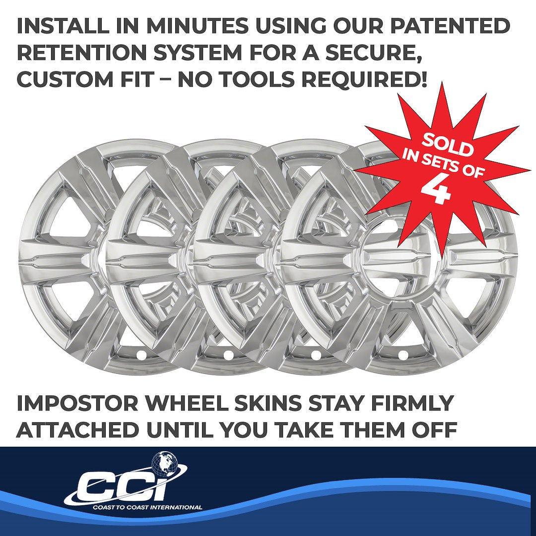 Coast To Coast IMP369X Chrome Terrain Impostor Wheel Skins - image 4