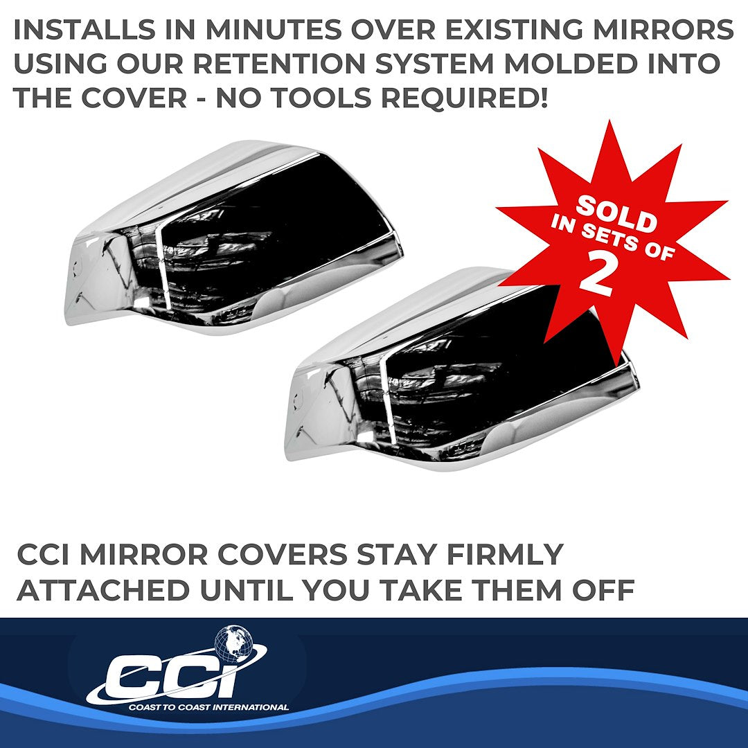 Coast To Coast MC67548 Tahoe/Yukon Chrome Mirror Tops - image 3