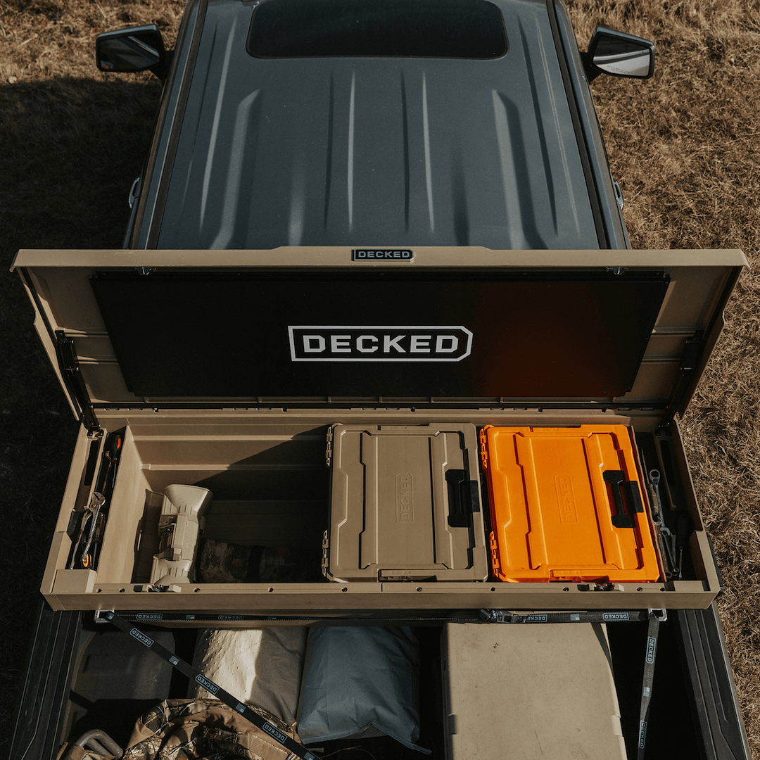 Decked Dtb2-Tan Tool Box 2.0 Tan 10.7-Cu-Ft Crossover Box