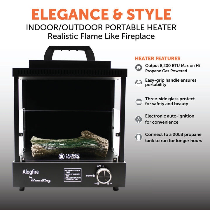 Flame King Fk-Alf-P1a1 Fireplace Insert - image 6