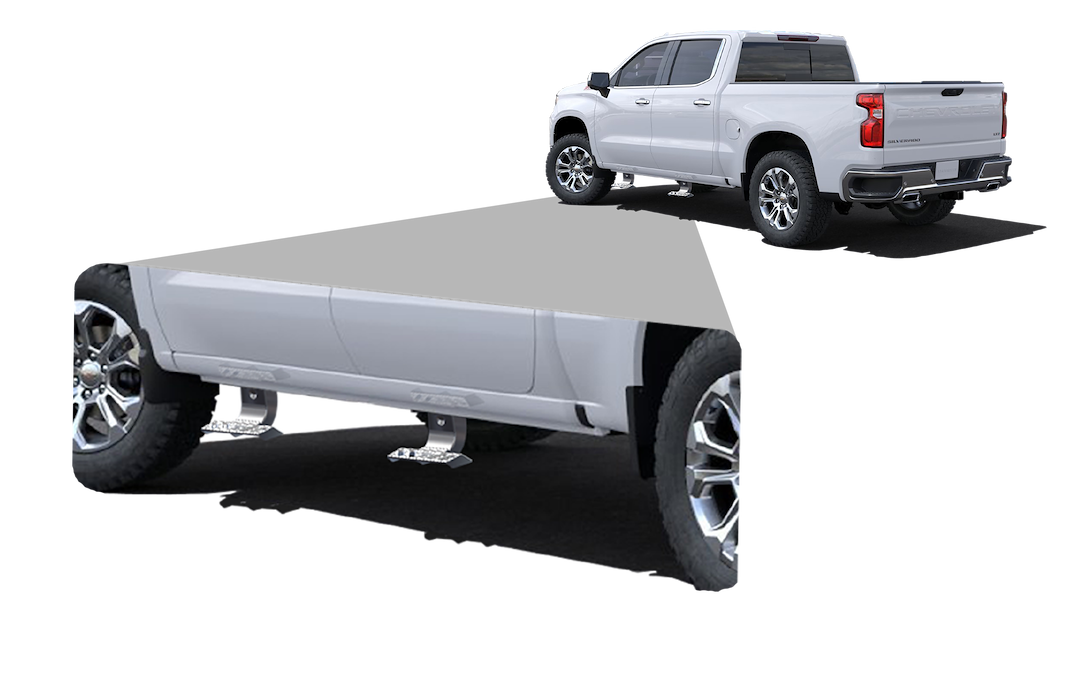 Carr 140101-1 Black Aluminum No-Drill Truck Step - image 3