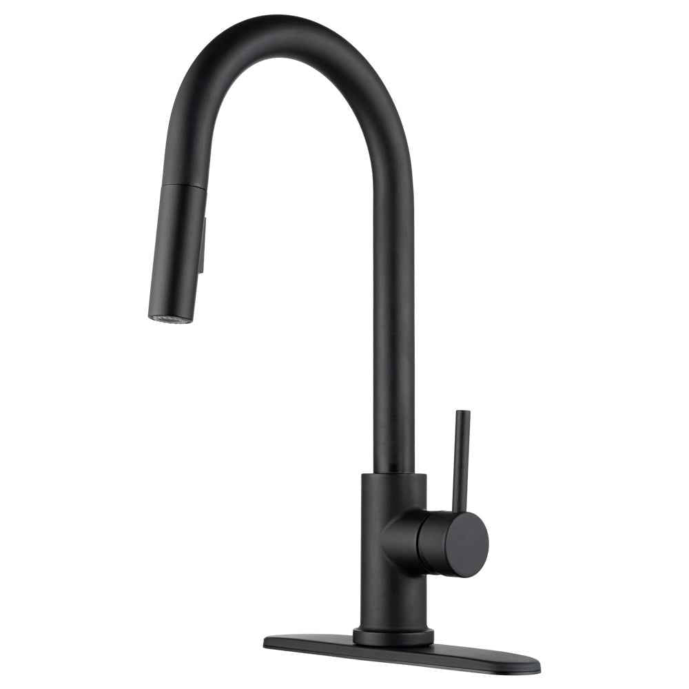 Dura Faucet DF-NMK540-MB Pull-Down Kitchen Faucet - Matte Black
