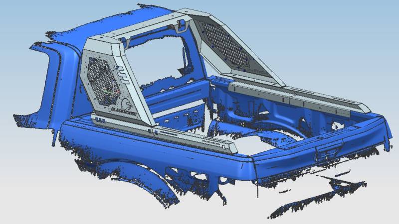 Black Horse Offroad VIRB08B Modular Powder Coated Steel Truck Bed Bar - image 9