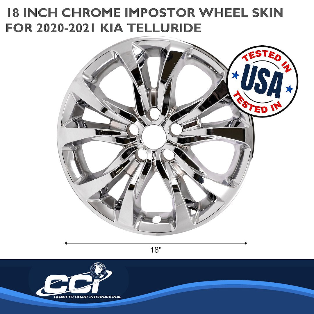 Coast To Coast IMP467X Telluride Chrome 18-Inch Wheel Skins - image 2