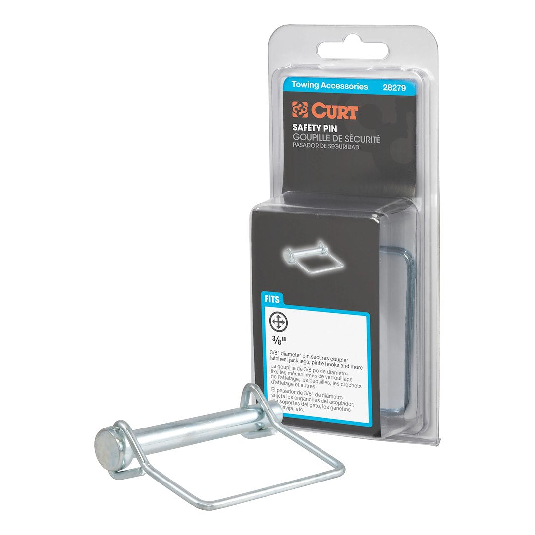 CURT Trailer Coupler Safety Pin Clip (28279) – Length (In): 2-3/4 Inch