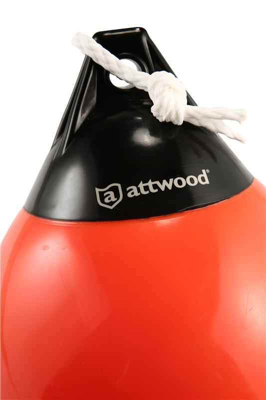 Attwood Marine 9350-4 Mooring Buoy - 9 in, Black/Red
