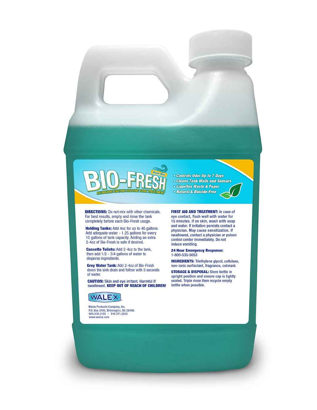 Walex BIOFROM64 RV Holding Tank Treatment - 2 Quart Jug