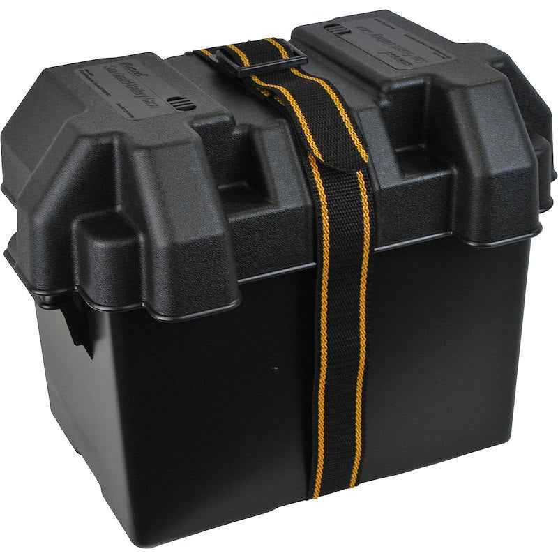 Group 24 Battery Box With Hold-Down Strap Vented – Attwood 9065-1