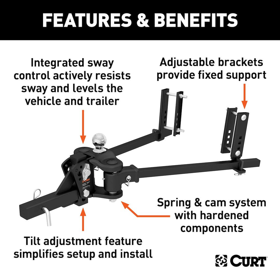 Curt 17500 Weight Distribution Hitch - image 2