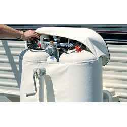 Adco 2113 Dual 30 lb Propane Tank Cover – Polar White