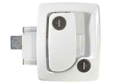 RV Designer T502 Entry Door Latch - White