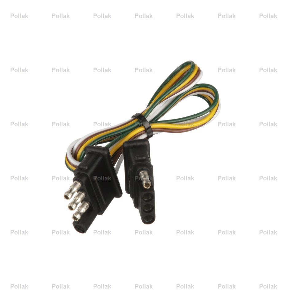 Pollak Semi-universal 4 Flat Trailer Wiring Connector (12412E)