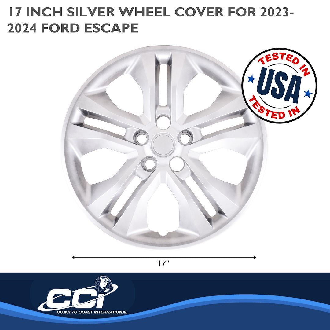 Coast To Coast 55017S Silver Escape Wheel Covers, Set of 4 - image 3