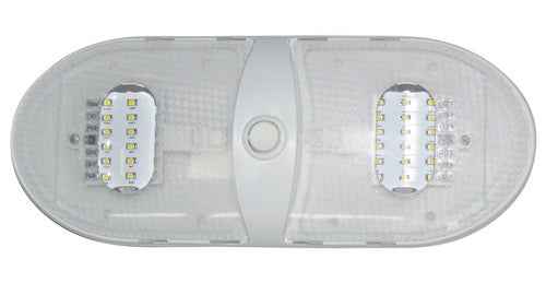 VALTERRA LLC 65430WW 12V LED Pancake Light - 3500K, White Housing
