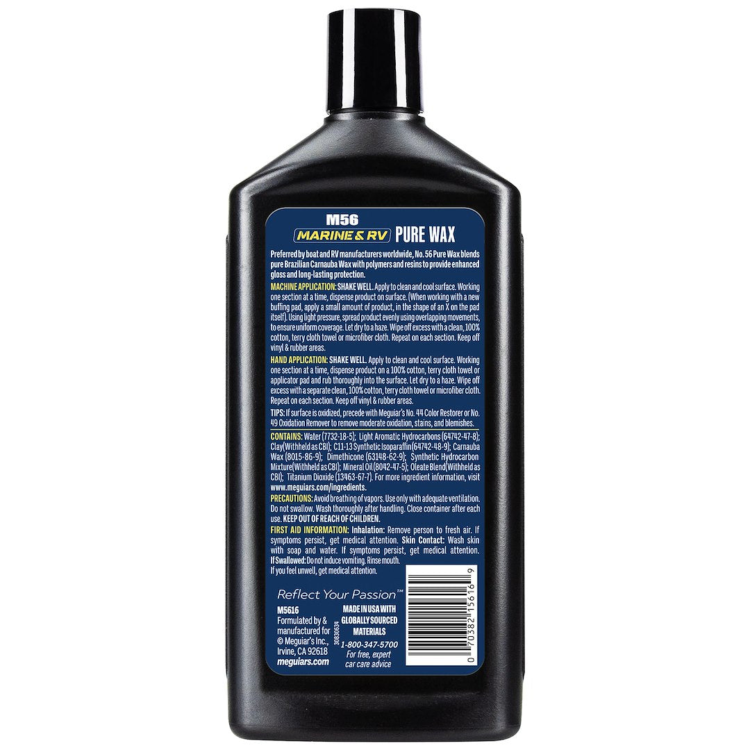 MEGUIARS WAX Meguiars Marine Wax (M5616) – Unit Size: 16 Ounce