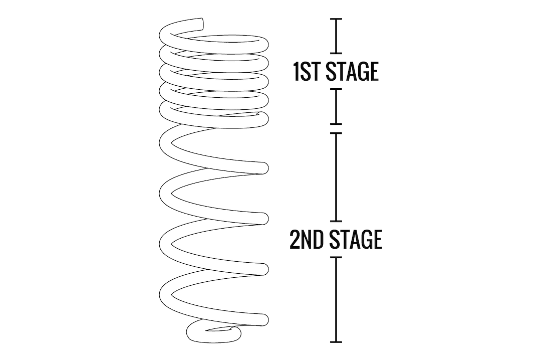 Fabtech FTS24166 Long-Travel Rear Coil Spring Kit, 4-Door