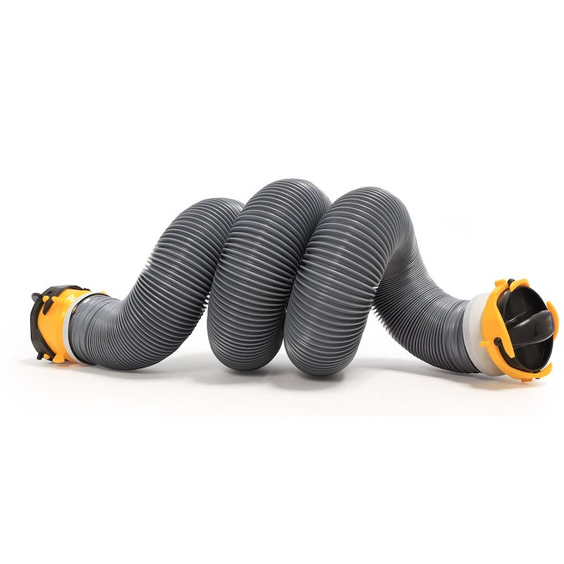 Camco 39659 Super Kit 20' RV Sewer Hose Kit with Swivel Fittings & 4-in-1 Adapter