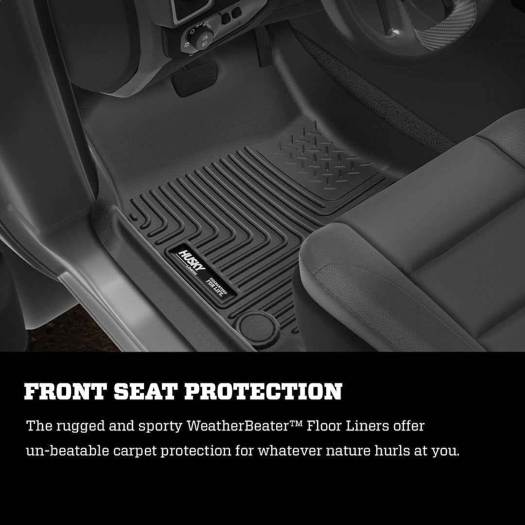 Husky Liners 98031 Molded Floor Liners - 3 Piece, Black