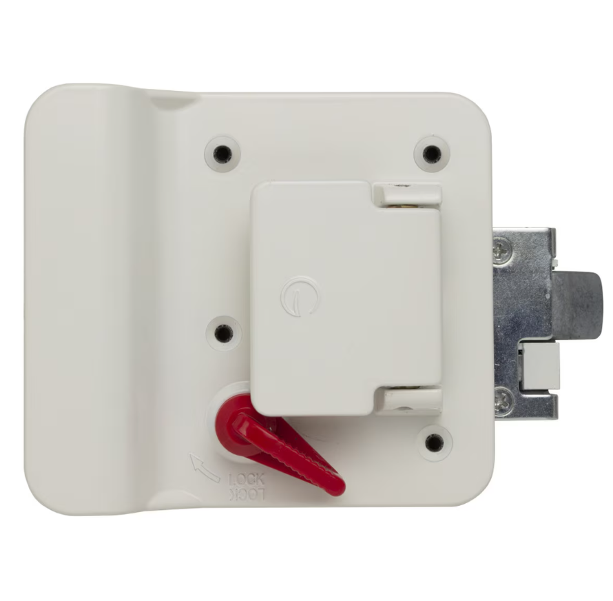 Creative Products TTL-43610AL-9009-1PK White RV Entry Lock