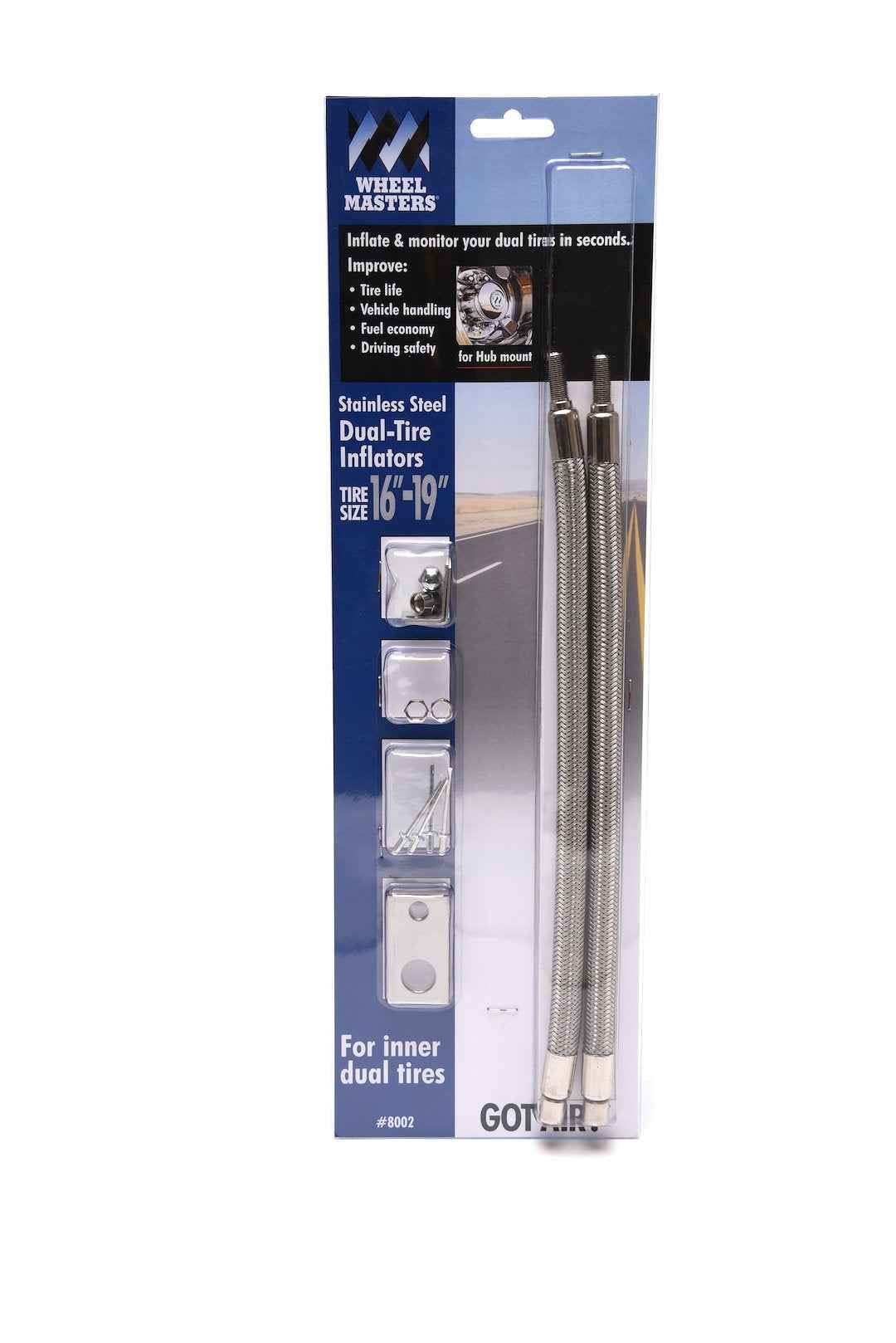 Wheel Master 8002 Valve Stem Extensions - 13 in, Set of 2