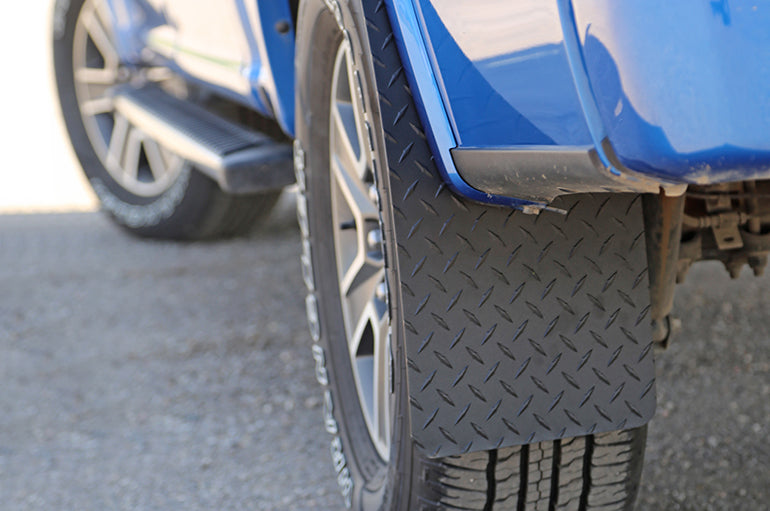 Dee Zee Brite-Tread Set Of 2 Fender Aluminum Mud Flap DZ1808TB - image 4