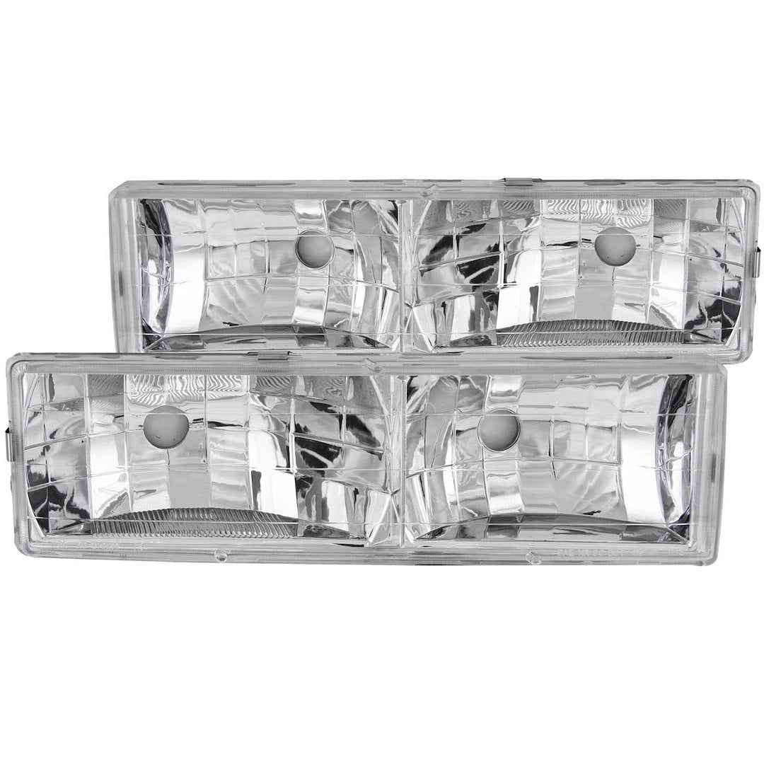 ANZO USA 111136 Crystal Reflector Headlight Set for Chevrolet 3500